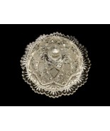 Vintage Covered Glass Butter Pat Dish, Diamonds, Stars, Fans, Scalloped ... - €20,87 EUR