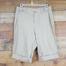 Dockers Petite Favorite Fit Shorts Womens Size 6P Beige TS15 - $8.41