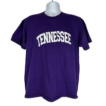 Jerzees Men&#39;s Tennessee T-Shirt Size XL Purple Short Sleeved Crew Neck - £14.53 GBP