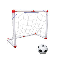 Mini Disassemble Football Goal Post Net Set with Football Pump Indoor Ou... - $72.00+