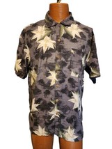 Island Shores Washable Silk Shirt Mens Large Short Sleeve Hawaiian Butto... - £12.52 GBP