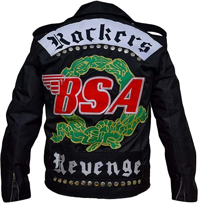 Primary image for Men's George Michael BSA Faith Rockers Revenge Black Biker Leather Jacket