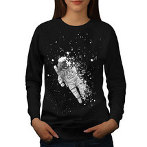 Wellcoda Space Dust Womens Sweatshirt, Astronaut Casual Pullover Jumper - £23.10 GBP+