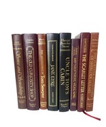 Classic Books Literature Hardcover Instant Bookshelf Decor Twain Bronte ... - $112.19