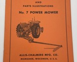 Vintage Allis Chalmers Operating Instructions Owners Manual No. 7 Power ... - $18.95