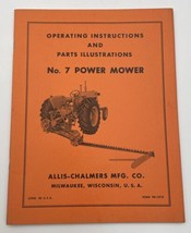 Vintage Allis Chalmers Operating Instructions Owners Manual No. 7 Power Mower - $18.95