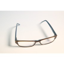 Michael Stars Devious Eyeglasses Teak Blue 51-16-145mm eyewear slim rectangle N1 - £27.73 GBP