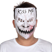 Creepy Scary Halloween Original Anarchy Smiling Grin Face Purge Mask KIS... - £11.98 GBP