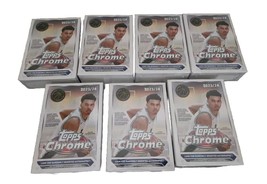 7 x NEW 2023-24 Topps Chrome Basketball Hanger Box Pack Factory Sealed O... - $193.04