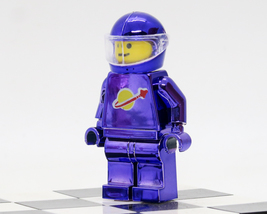 Custom minifigure spaceman astronaut Metallic Purple  space series GO1146 image 2
