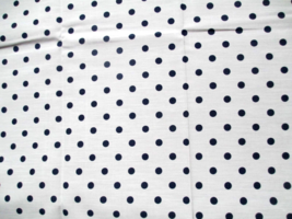 Fabric Vintage Concord Black 1/2&quot; Polka Dots on White 45&quot; x 50&quot; Quilt Sew $4.95 - £3.89 GBP