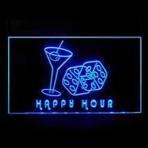 170161B Happy Hour Pub Social Colleague Restaurant Party-goer Bar LED Light Sign - £17.53 GBP