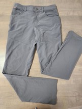 Merrell Men Pants 28x31 Slim Fit Gray Casual Chino Hiking Cotton Polyester - $20.00