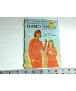 Family Favorites in Hand Knits size 2-54  Coats and Clark Book #123  Red... - $4.94