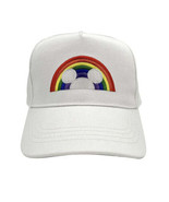 Disney Pride Collection Hat White cap with Rainbow hook &amp; loop closeure ... - $25.45 CAD