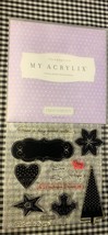 Celebration Cling Stamp Set My Acrylix Close To My Heart - $10.14