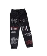 Shein S Pants Joggers Graphic Better Lounge Black - $405.16 MXN