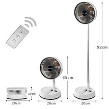 Gale Ventilador Plegable Telescópico Recargable Ventilador USB 7 Pulgada... - $56.98+