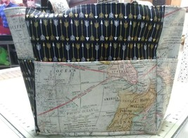 Old World Map Country Continent Geography Arrow Purse/Project Bag Handma... - £29.61 GBP