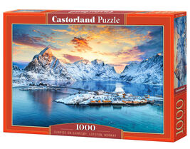 1000 Piece Jigsaw Puzzle, Sunrise on Sakrisøy, Lofoten, Norway, Majestic - €27,15 EUR
