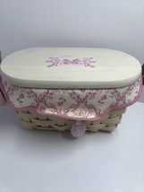 Longaberger 2005 Basket American Cancer Society Small Lid Liner Protecto... - £15.53 GBP
