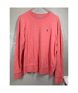 Polo Ralph Lauren Mens Pony Crew Neck Jersey Pullover Pink Sweatshirt Si... - $41.98 CAD