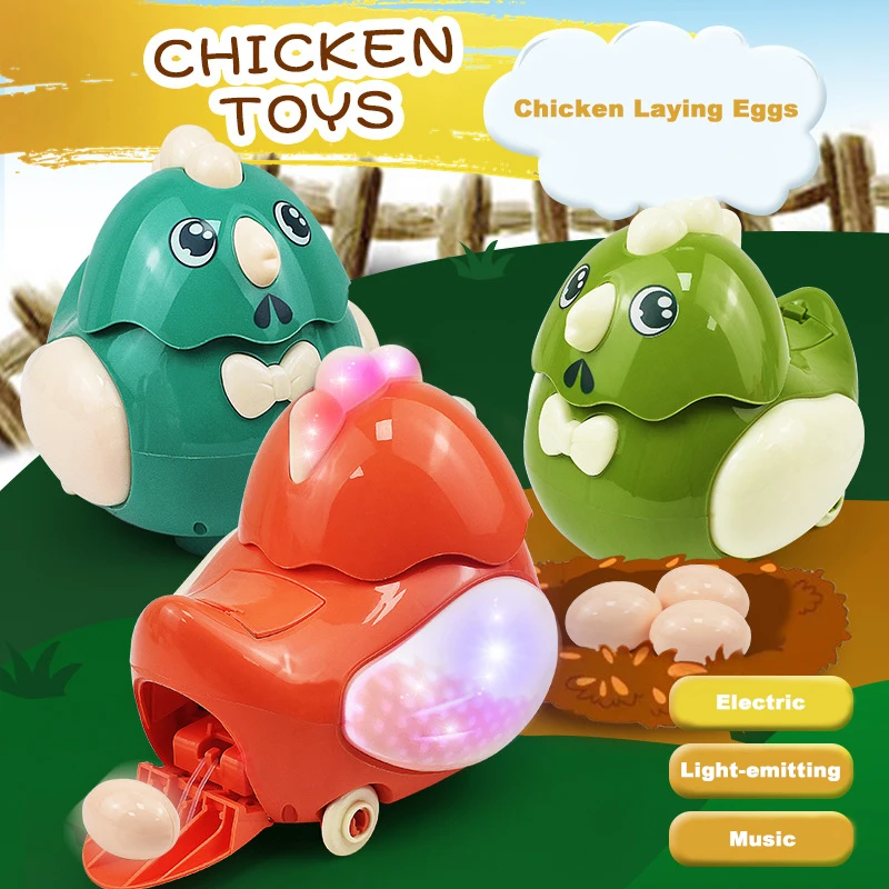 Electric Chicken Laying Eggs Toys Gimbal Walking Crab  Crawling Creative - £16.79 GBP