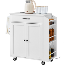 VEVOR Kitchen Island Cart, 32&quot; Mobile Carts with Storage Cabinet, Rollin... - €102,87 EUR