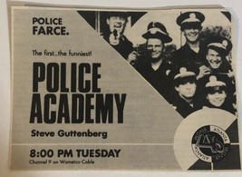 Police Academy Vintage Tv Guide Print Ad Steve Gutenberg Kim Cattrall Tpa26 - £4.62 GBP