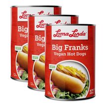 Loma Linda Big Franks (15 oz.) (3 Pack) Vegan - £21.98 GBP