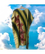 Vintage Hand-Drawn Batik Kaftan Dresses from Southern Thailand with Ches... - $85.00