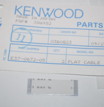 NEW Kenwood E37-0672-05 Flat Flex Cable for TK-280 - $12.86