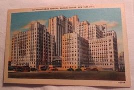 Vtg  Postcard Linen Presbyterian Hospital New York City Unposted - £5.40 GBP