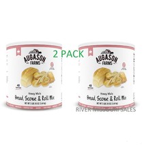 2 PACK - Augason Farms Honey White Bread Scone &amp; Roll Mix, 3 lbs 10 oz #10 Can - £54.10 GBP