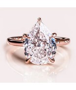 2 Carat F color VVS2 Clarity Pear Cut Diamond Solitaire Engagement Ring,... - $1,591.23 CAD