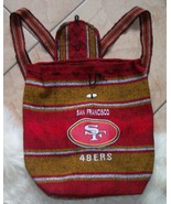 backpack San Francisco 49rs burlap backpack new - $28.88 CAD