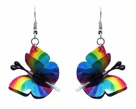 3D Butterfly Fluttering Animal Dangle Earrings - Womens Fashion Handmade Jewelry - £11.64 GBP