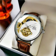 Sewor Men&#39;s Automatic Mechanical Watch Men&#39;s Watch Hollow Tourbillon Luminous Wa - £67.14 GBP