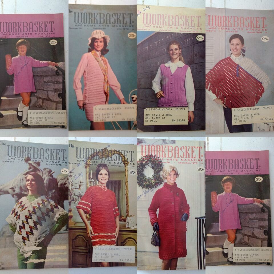 1970  7 Issues of The Workbasket Home &amp; Needlecraft  Booklets - $7.91