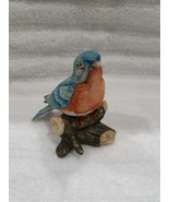 Vintage Malaysia Asia Birds Eastern Bluebird Figurine by Deutsche Noritake - £19.63 GBP