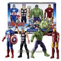 Marvel Titan Hero 12 Inch Figure Set - Captain America, Thor, Hulk and I... - £83.67 GBP