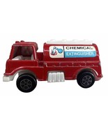 Vintage Tootsie Toy 1970 Chemical Extinguisher Red Fire Truck Engine Tanker - $10.54 CAD