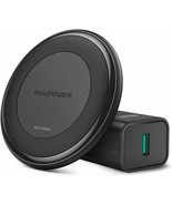 RAVPower Fast Wireless Charger 10W Max with QC 3.0 Adapter, Compatible w... - $45.12 CAD