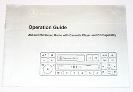 MERCEDES-BENZ RADIO STEREO ORIGINAL OWNERS MANUAL OPERATION GUIDE BOOK 1... - £11.87 GBP