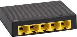 5 Port 10 100 1000Mbps Gigabit Ethernet Unmanaged Desktop Switch IEEE 80... - £35.44 GBP