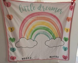 Baby Essentials Rainbow Milestone Blanket Months Weeks photography backdrop  - $9.74