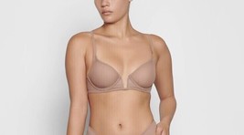 SKIMS Mesh One Wire Plunge Wired Bra Sienna Size 42C NEW SOLD OUT - £33.62 GBP