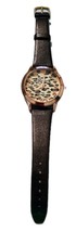 GENEVA Leopard Print Watch Genuine Leather Band New Battery! - $222.24 MXN