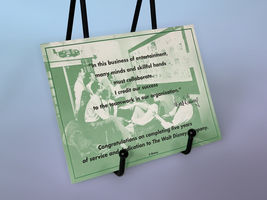 Disney Cast Member 5th Anniversary Card Walt Disney Quote - $4.99