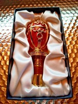 Faberge Red  Coronation  Bottle Stopper - $425.00